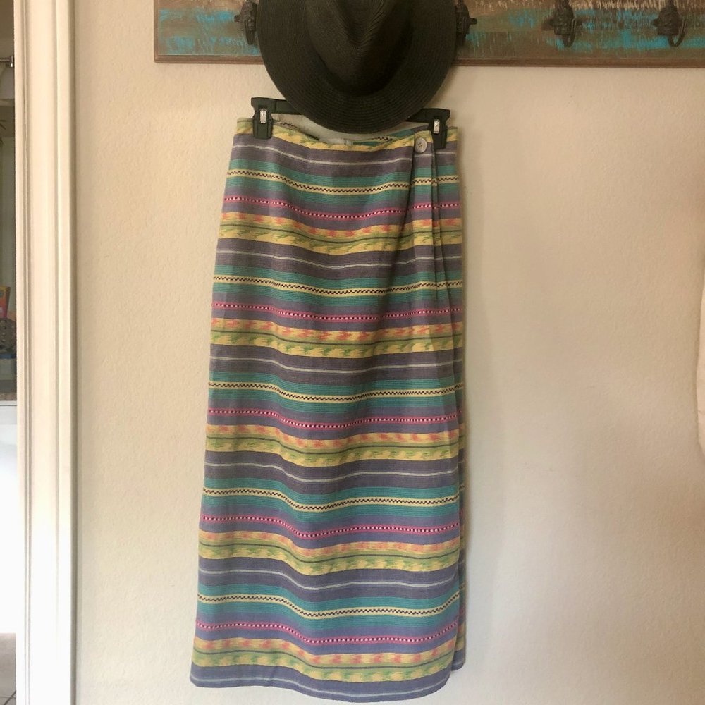 Vintage Southwest-Style Wrap Skirt